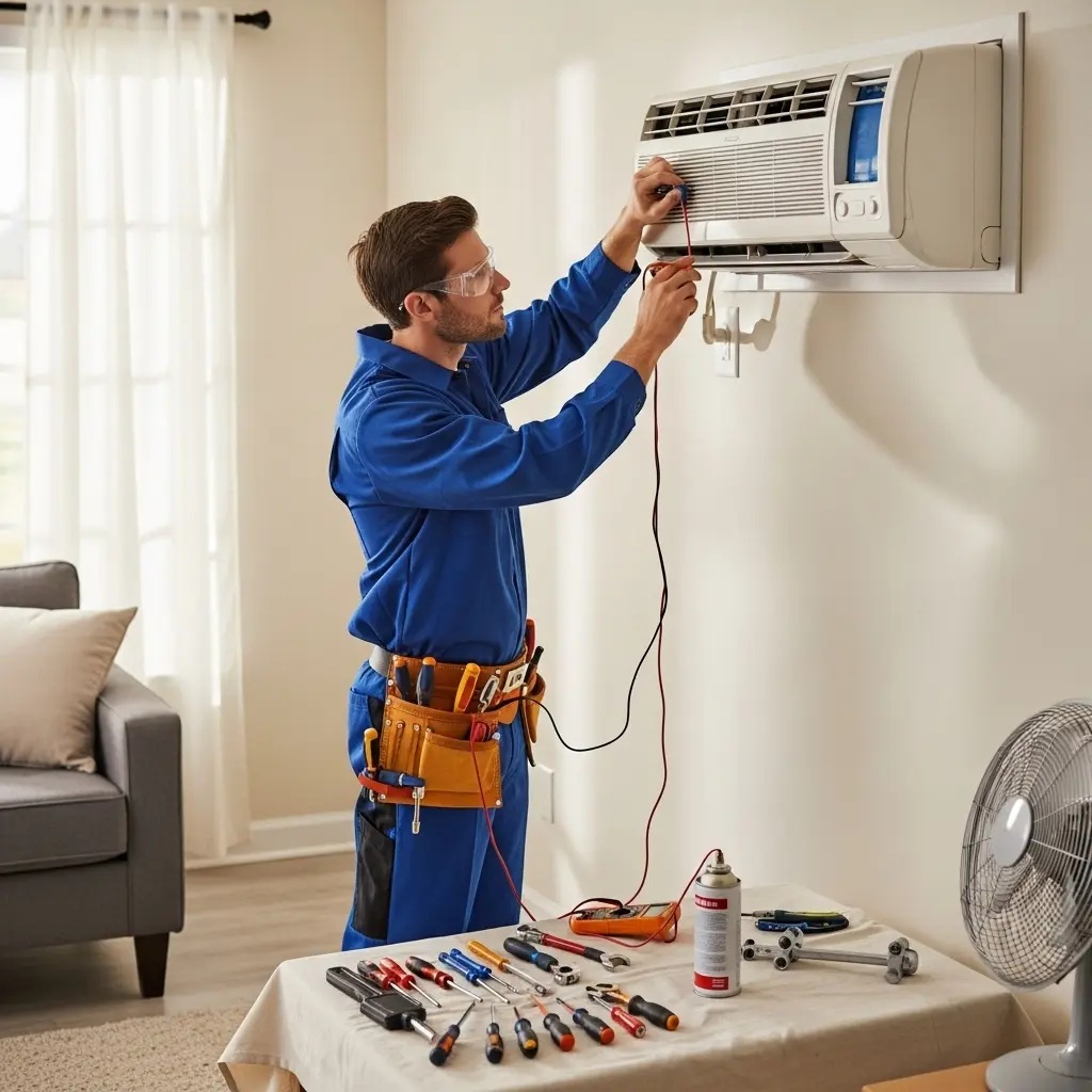 Gaziemir Hotpoint Hotpoint klima gaz dolumu ve bakım – Enerji verimliliği artırıldı. - Teknik servis örneği